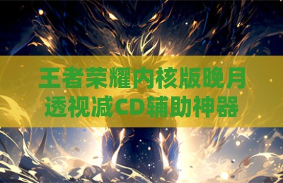 王者荣耀内核版晚月透视减CD辅助神器