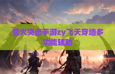 萤火突击手游zy飞天穿墙多功能辅助