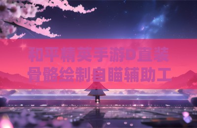 和平精英手游D直装骨骼绘制自瞄辅助工具