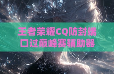 王者荣耀CQ防封端口过巅峰赛辅助器