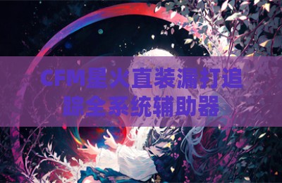 CFM星火直装漏打追踪全系统辅助器