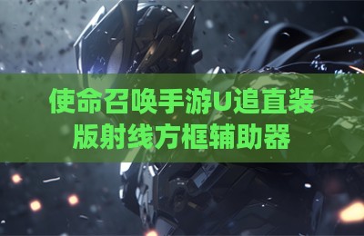 使命召唤手游U追直装版射线方框辅助器