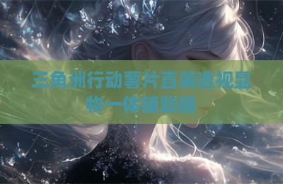 三角洲行动薯片直装透视显物一体辅助器