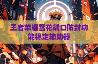 王者荣耀雪花端口防封功能稳定辅助器