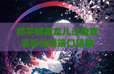 和平精英龙儿过检直装版绘制端口辅助