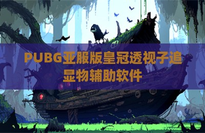 PUBG亚服版皇冠透视子追显物辅助软件