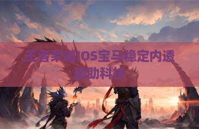 王者荣耀IOS宝马稳定内透辅助科技