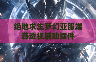 绝地求生梦幻亚服端游透视辅助插件