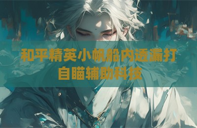 和平精英小帆船内透漏打自瞄辅助科技