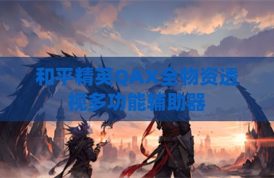 和平精英QAX全物资透视多功能辅助器