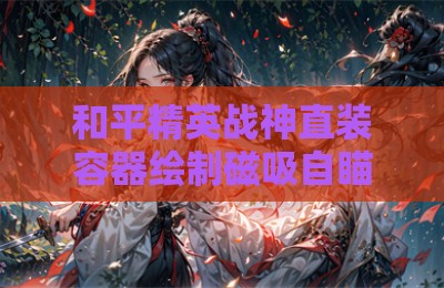 和平精英战神直装容器绘制磁吸自瞄版辅助