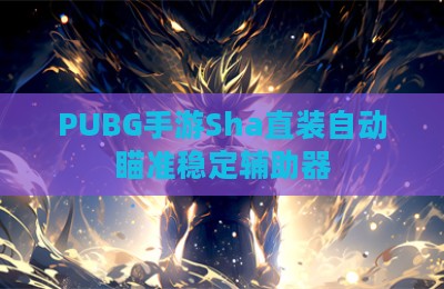 PUBG手游Sha直装自动瞄准稳定辅助器