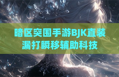 暗区突围手游BJK直装漏打瞬移辅助科技
