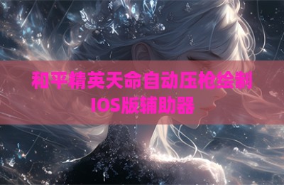 和平精英天命自动压枪绘制IOS版辅助器