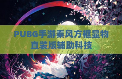 PUBG手游秦风方框显物直装版辅助科技