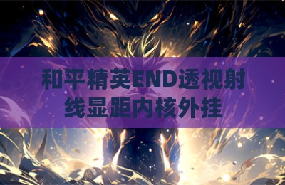 和平精英END透视射线显距内核外挂