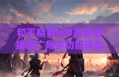 和平精英WD直装透视超广角多功能辅助