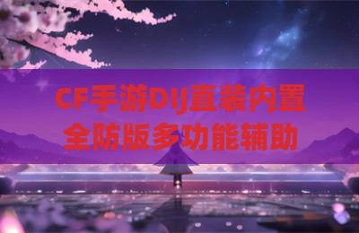 CF手游DIJ直装内置全防版多功能辅助