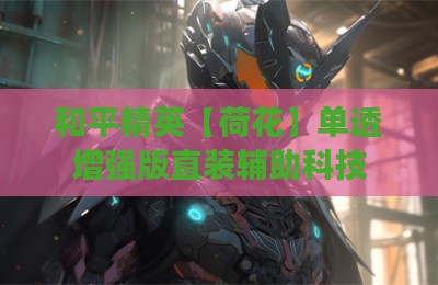 和平精英【荷花】单透增强版直装辅助科技