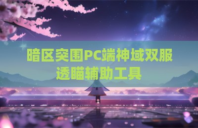 暗区突围PC端神域双服透瞄辅助工具