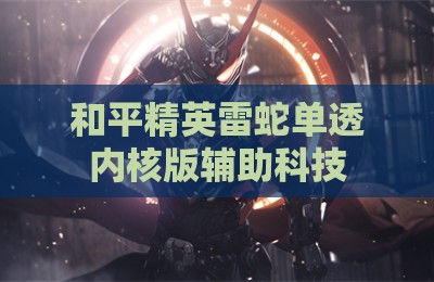 和平精英雷蛇单透内核版辅助科技