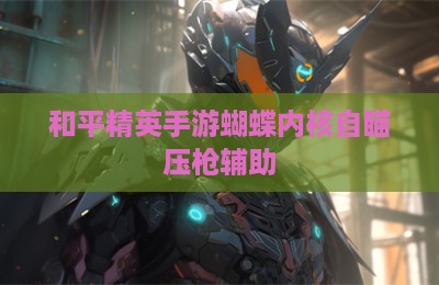和平精英手游蝴蝶内核自瞄压枪辅助