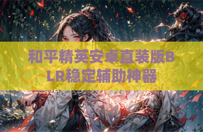 和平精英安卓直装版BLR稳定辅助神器