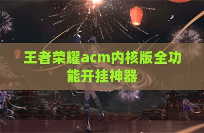 王者荣耀acm内核版全功能开挂神器