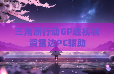 三角洲行动GP透视物资雷达PC辅助