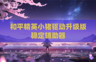 和平精英小猪驱动升级版稳定辅助器