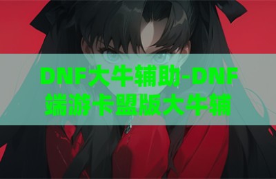 DNF大牛辅助-DNF端游卡盟版大牛辅助软件