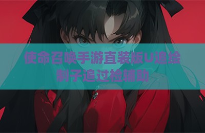 使命召唤手游直装版U追绘制子追过检辅助