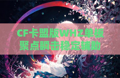 CF卡盟版WHZ单板聚点瞬击稳定辅助