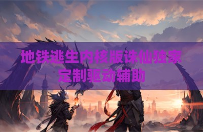地铁逃生内核版诛仙独家定制驱动辅助