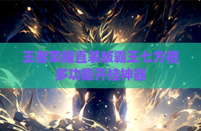 王者荣耀直装版霸王七方框多功能开挂神器