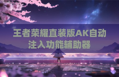 王者荣耀直装版AK自动注入功能辅助器